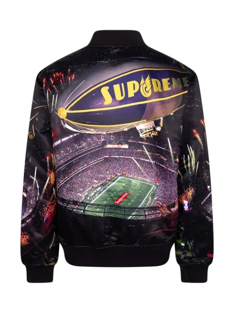 Supreme x Mitchell & Ness Stadium varsity jacket