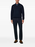Boggi Milano V-Neck jumper in extrafine merino wool
